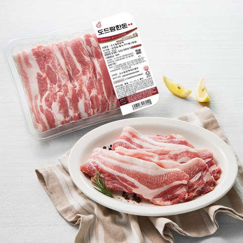 도드람한돈 1등급삼겹살 구이용 (냉장), 800g, 1팩
