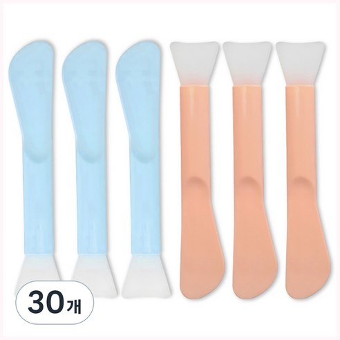 떼루와 페이스 실리콘 팩 브러쉬, 30개, 랜덤발송