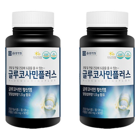 종근당건강 글루코사민 플러스 관절영양제, 180정, 2개