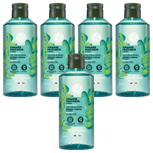 이브로쉐 리프레쉬 비니거 위드 모링가 린싱 로션 올 헤어 타입스 두피린스, 400ml, 5개