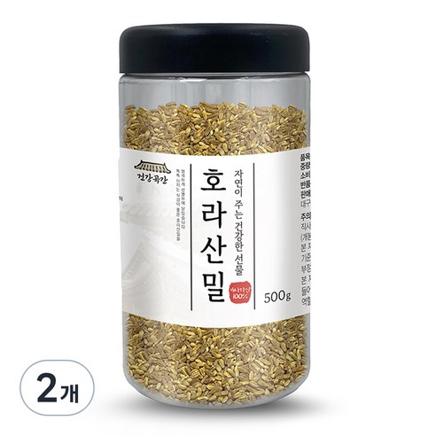 건강곡간 호라산밀 통, 500g, 2개