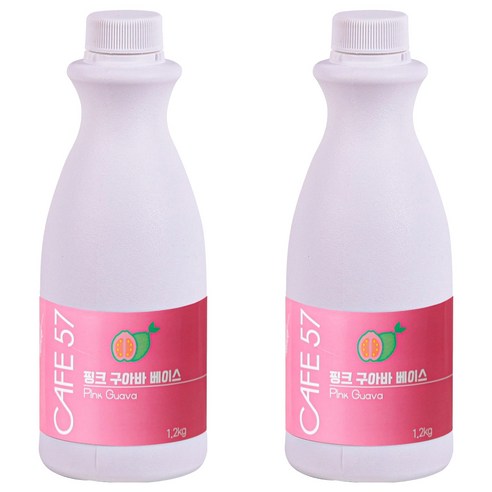 카페57 상온 핑크 구아바 베이스, 1.2kg, 2개