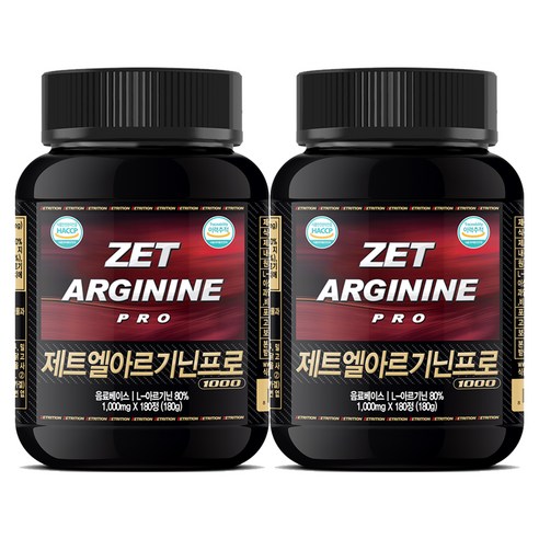 제트리션 제트엘아르기닌프로 1000mg, 180정, 2개