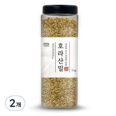 건강곡간 호라산밀 통, 1kg, 2개
