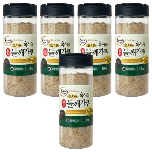 복이네먹거리 국산 고소한 탈피들깨가루, 100g, 5개