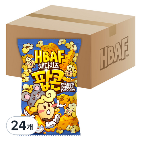 바프 체다치즈 팝콘, 80g, 24개