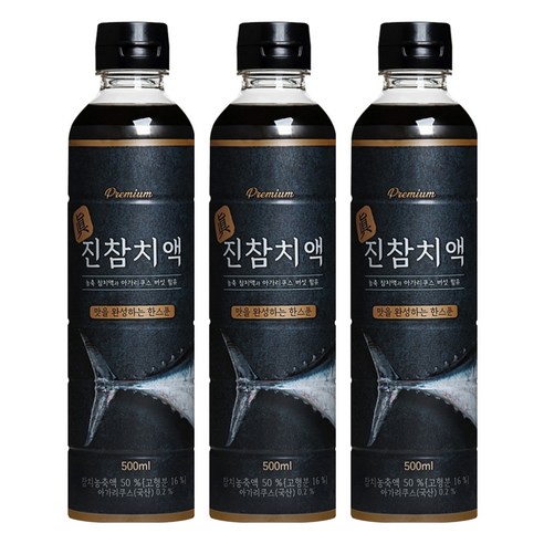 서림식품 프리미엄 진참치액, 500ml, 3개