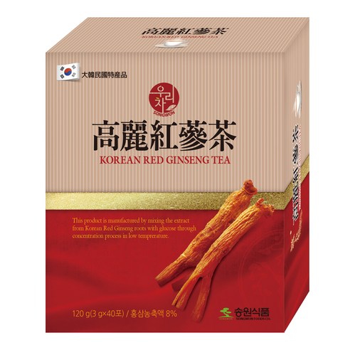 우리차 홍삼차, 3g, 40개입, 1개