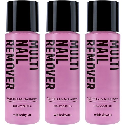 위드샨 멀티 네일리무버, 100ml, 3개