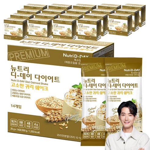 뉴트리디데이 다이어트 고소한 귀리 쉐이크 14p, 350g, 20개
