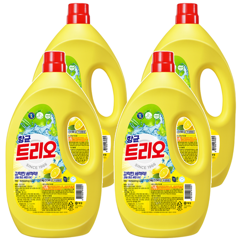 트리오 항균 주방세제, 2kg, 4개