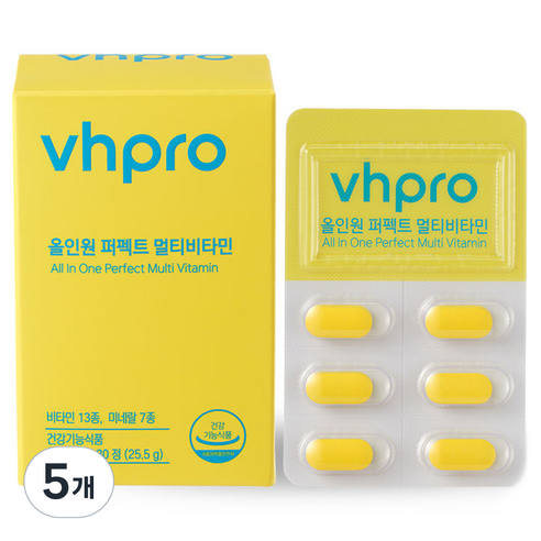 비타민하우스 올인원 퍼펙트 멀티비타민 25.5g, 30정, 5개