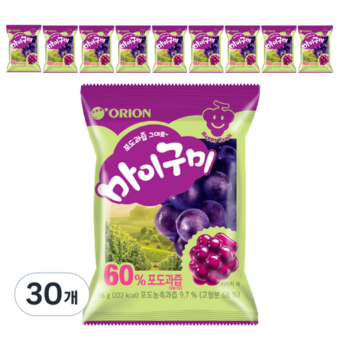 오리온 마이구미, 66g, 30개