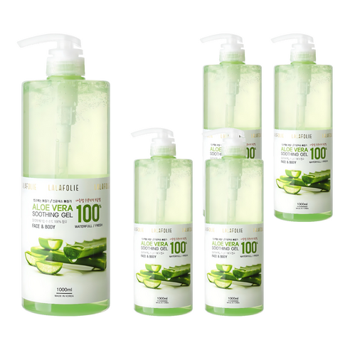 라라폴리 알로에베라 100 수딩젤, 1L, 5개