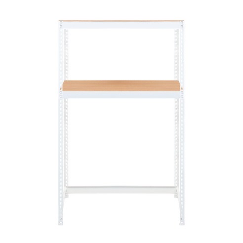 스피드랙 V2 세탁기선반 2단 1000 x 500 x 1800 mm, 화이트앵글