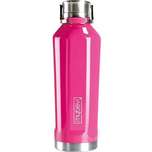 마이베비 콰트로 캔틴 캐리핸들 텀블러, 490ml, 핫핑크
