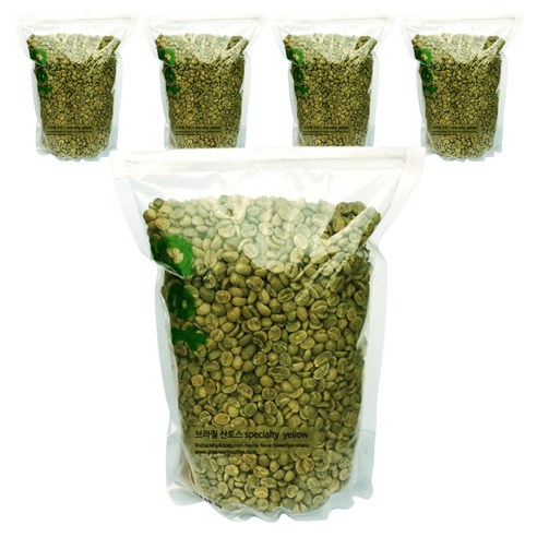 그린어쓰 브라질 산토스 specialty yellow, 500g, 5개