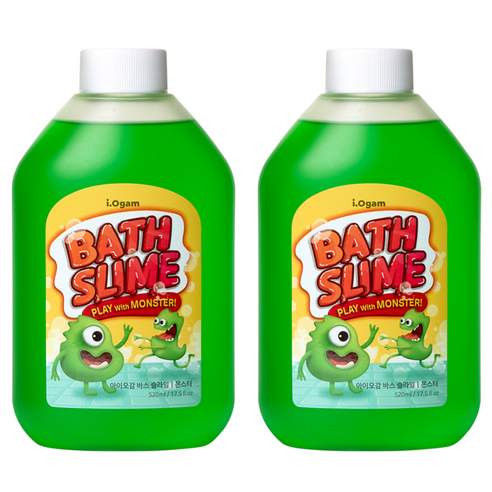 아이배냇 유아용 바스슬라임 몬스터, 520ml, 2개
