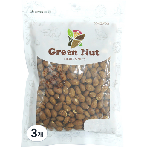 [그린너트] 견과류 구운아몬드, 1kg, 3개