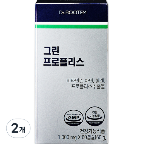 닥터루템 그린 프로폴리스 60g, 60정, 2개