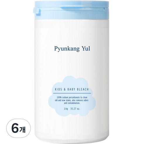 편강율 키즈앤베이비 표백제, 1kg, 6개