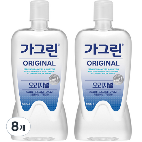 가그린 오리지널 구강청결제, 1200ml, 8개