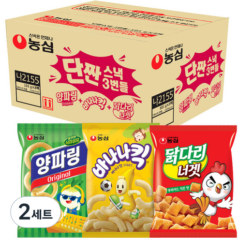 농심 단짠스낵 8p 기획세트, 2세트