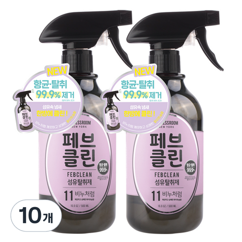 더블유드레스룸 페브클린 섬유탈취제 페브클린 No.11 화이트솝, 500ml, 10개