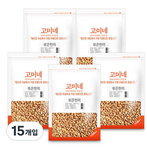 고미네 볶은 현미, 100g, 15개