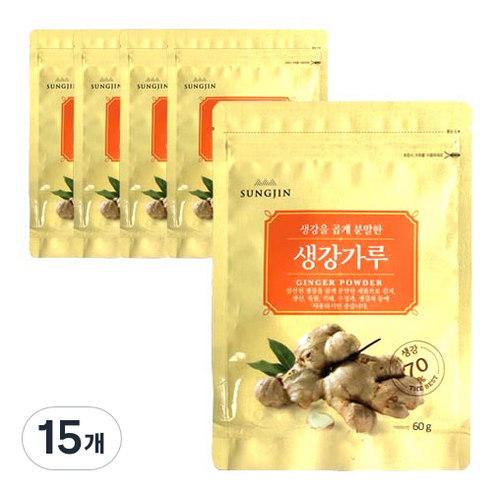 성진 생강 가루, 60g, 15개