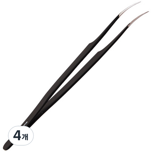 AL-BROOJ INDUSTRIES 흑색 전자핀셋 곡모양, 4개, B7-SA