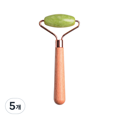 에스떼오뜨젠 옥 괄사 페이스 롤러 싱글 마사지기, 그린, 5개