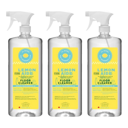 레몬에이드 바닥세정제 오리지널 레몬, 750ml, 3개