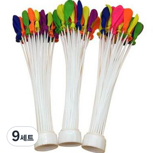 인블룸 물풍선 37p x 3개 + 다발 제조기 3p 세트, 랜덤발송(물풍선), 화이트(제조기), 9세트