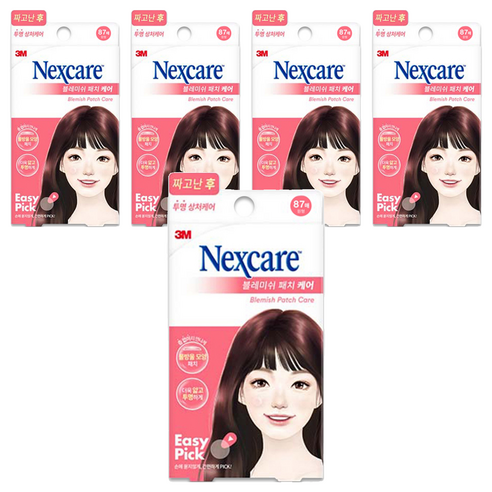 3M 넥스케어 블레미쉬 패치 케어, 87개입, 5개