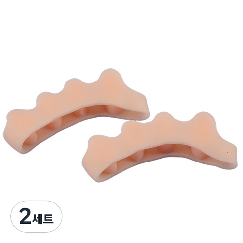 드방스 발가락 보호대 왼발 + 오른발 세트 베이지, 2세트