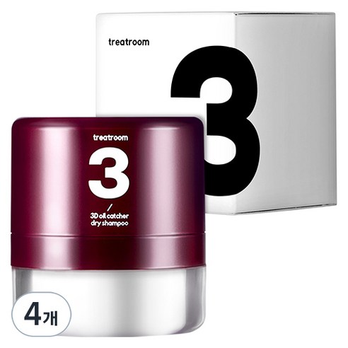 트리트룸 3D 오일캐쳐 드라이샴푸, 4개, 4g
