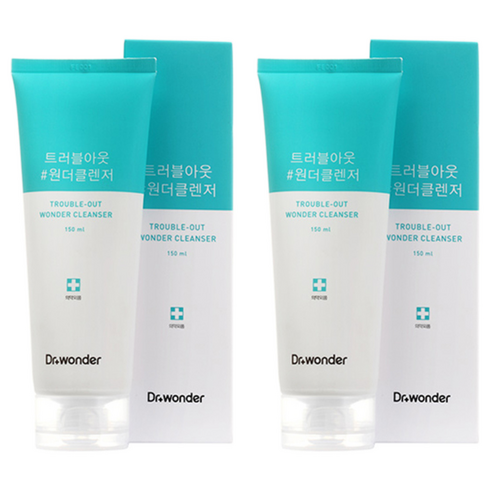 닥터원더 트러블아웃 원더클렌저, 150ml, 2개