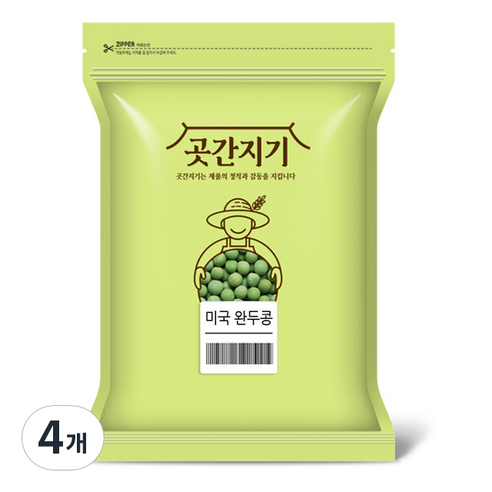 곳간지기 완두콩, 1kg, 4개