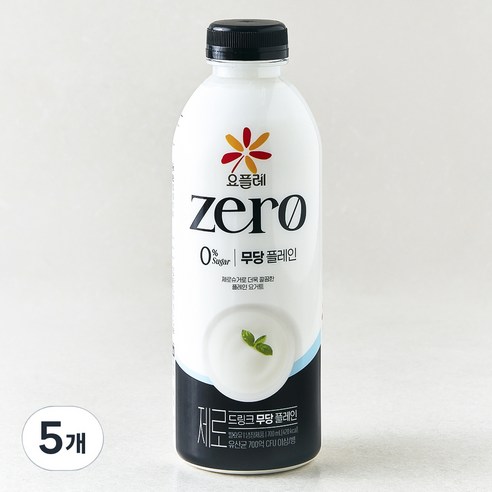 요플레 제로 드링크 무당 플레인, 700ml, 1개입, 5개