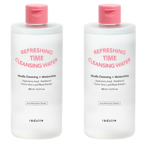 리듀어 리프레싱 타임 클렌징 워터, 400ml, 2개