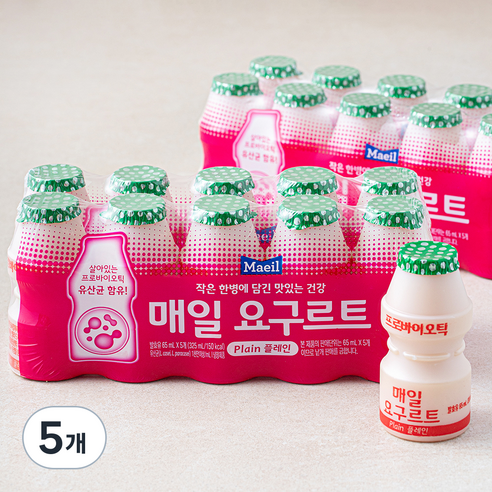 매일유업 요구르트, 65ml, 20개입, 5개