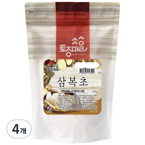 토종마을 삼복초 삼계탕재료, 4개, 100g
