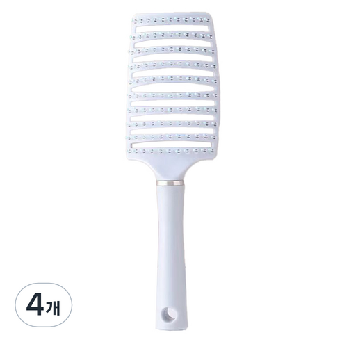 제이케이 두피 마사지용 스페어립 브러쉬, 스카이블루, 4개