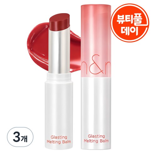 롬앤 글래스팅 멜팅 밤, 04 히피 베리, 3.5g, 3개