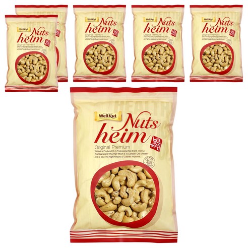 웰넛 구운 캐슈넛, 200g, 6개