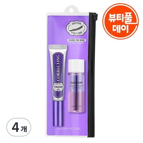 홀리카홀리카 래쉬 코렉팅 마스카라 9ml, 4개