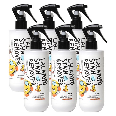케이맘 랄라포포 유아용 얼룩제거제, 280ml, 6개
