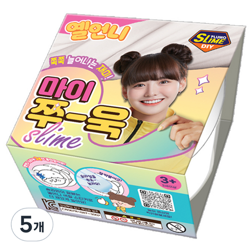 옐언니 보아스린 쁠루모 마이쭈 욱 슬라임, 5개, 화이트