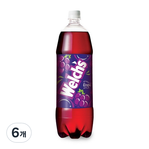 웰치 소다 그레이프 1.5L, 6개